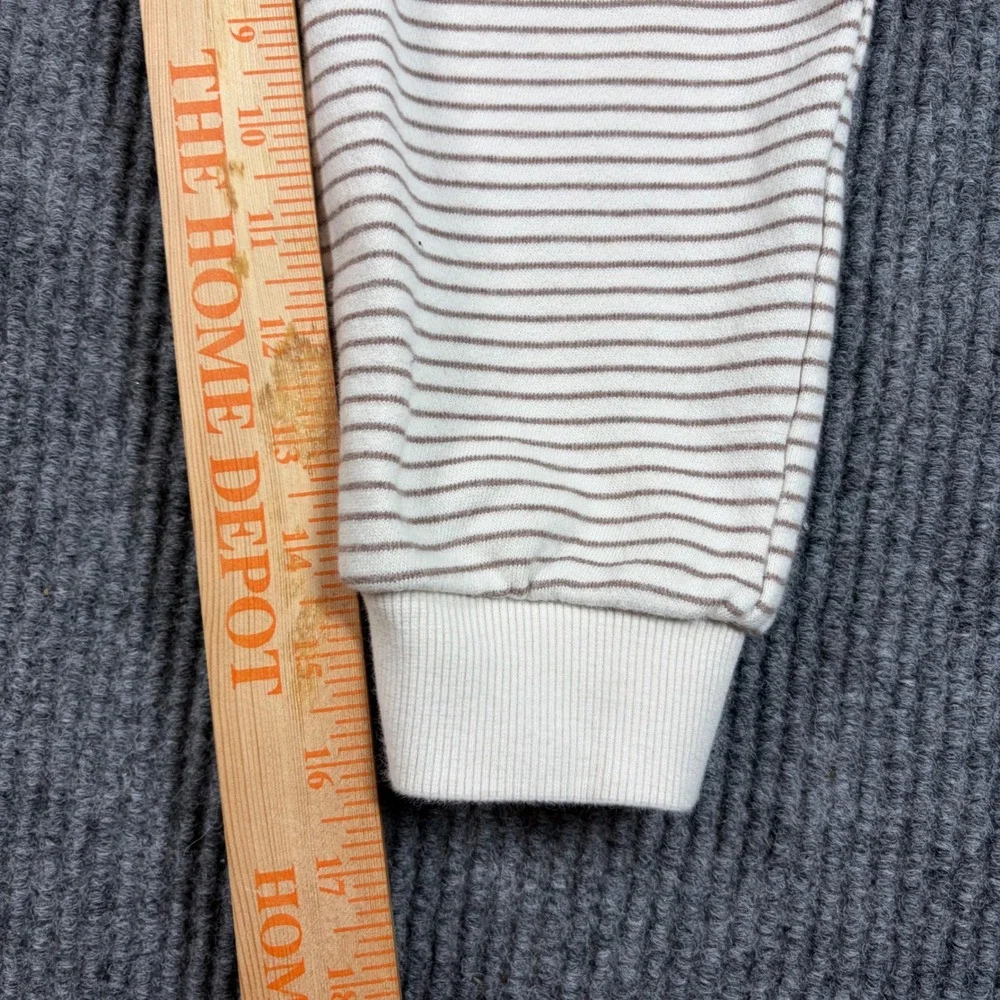 Daily Bebe Kids Striped Hoodie and‎ Joggers Set Cream Brown XL